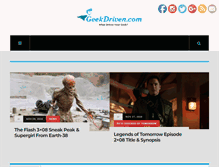 Tablet Screenshot of geekdriven.com